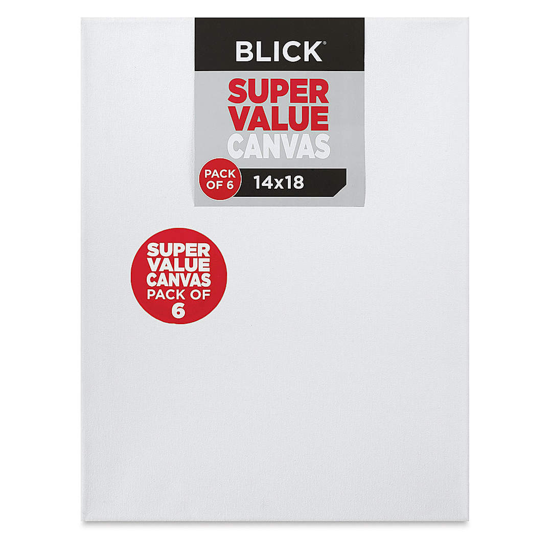 Open in modal - Blick Super Value Canvas Pack - 14'' x 18'', Pkg of 6
