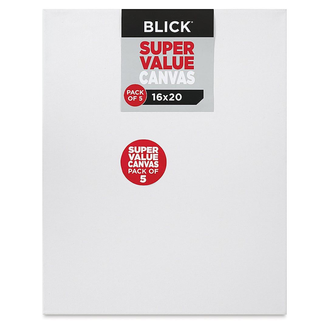 Open in modal - Blick Super Value Canvas Pack - 16'' x 20'', Pkg of 5