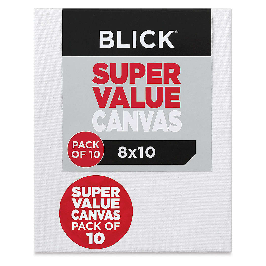 Open in modal - Blick Super Value Canvas Pack - 8'' x 10'', Pkg of 10