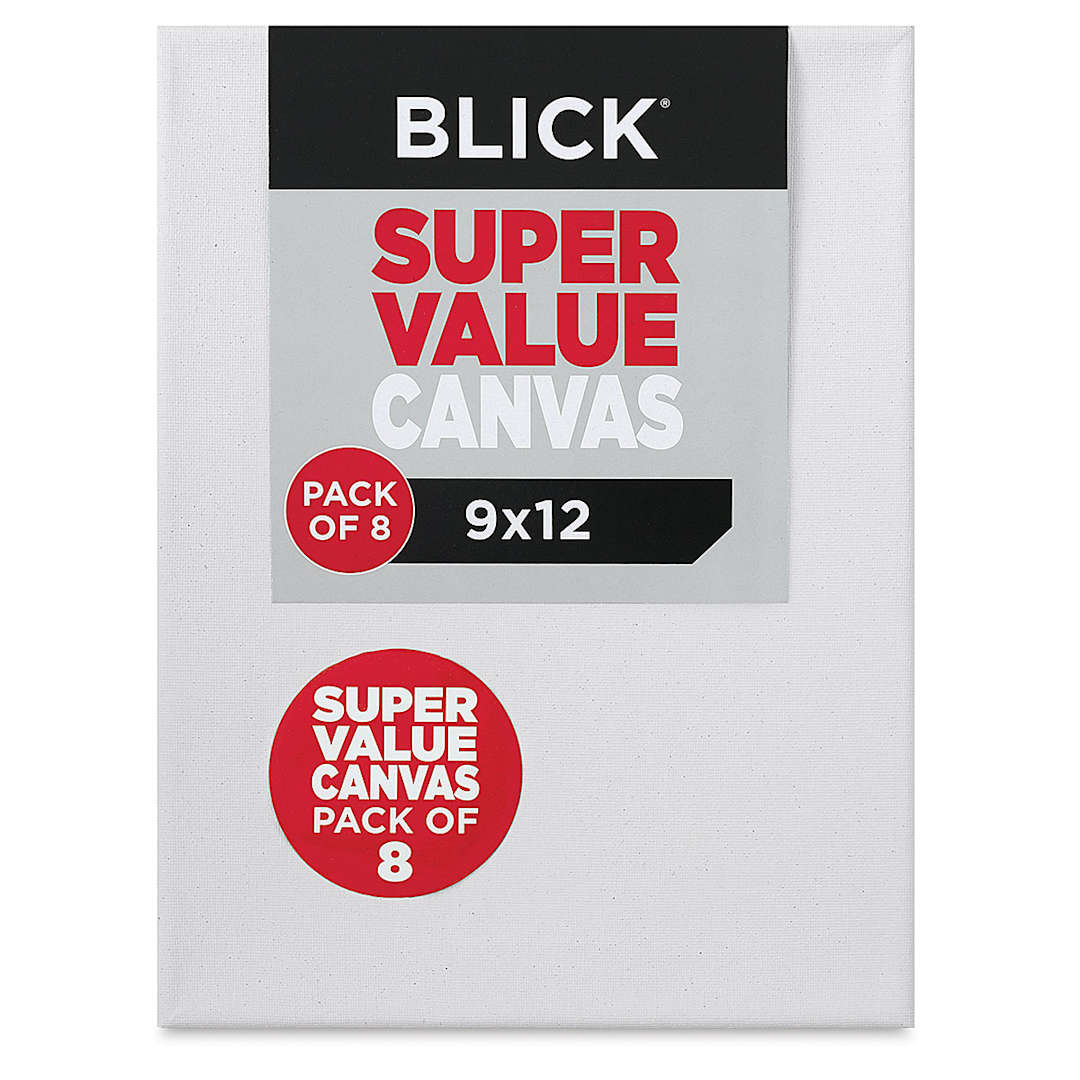 Open in modal - Blick Super Value Canvas Pack - 9'' x 12'', Pkg of 8
