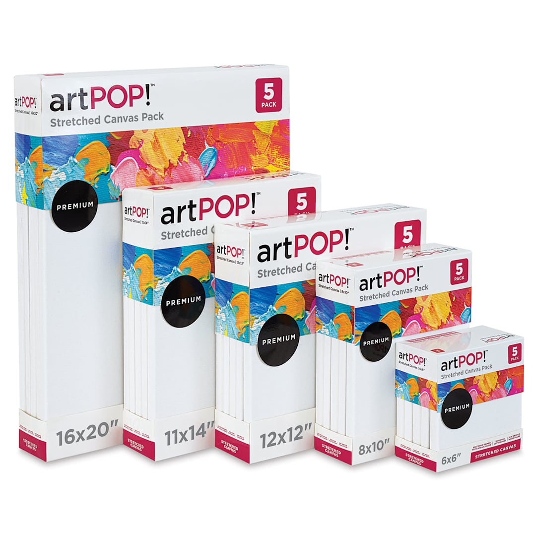 Open in modal - artPOP! Stretched Canvas Packs (all sizes shown)