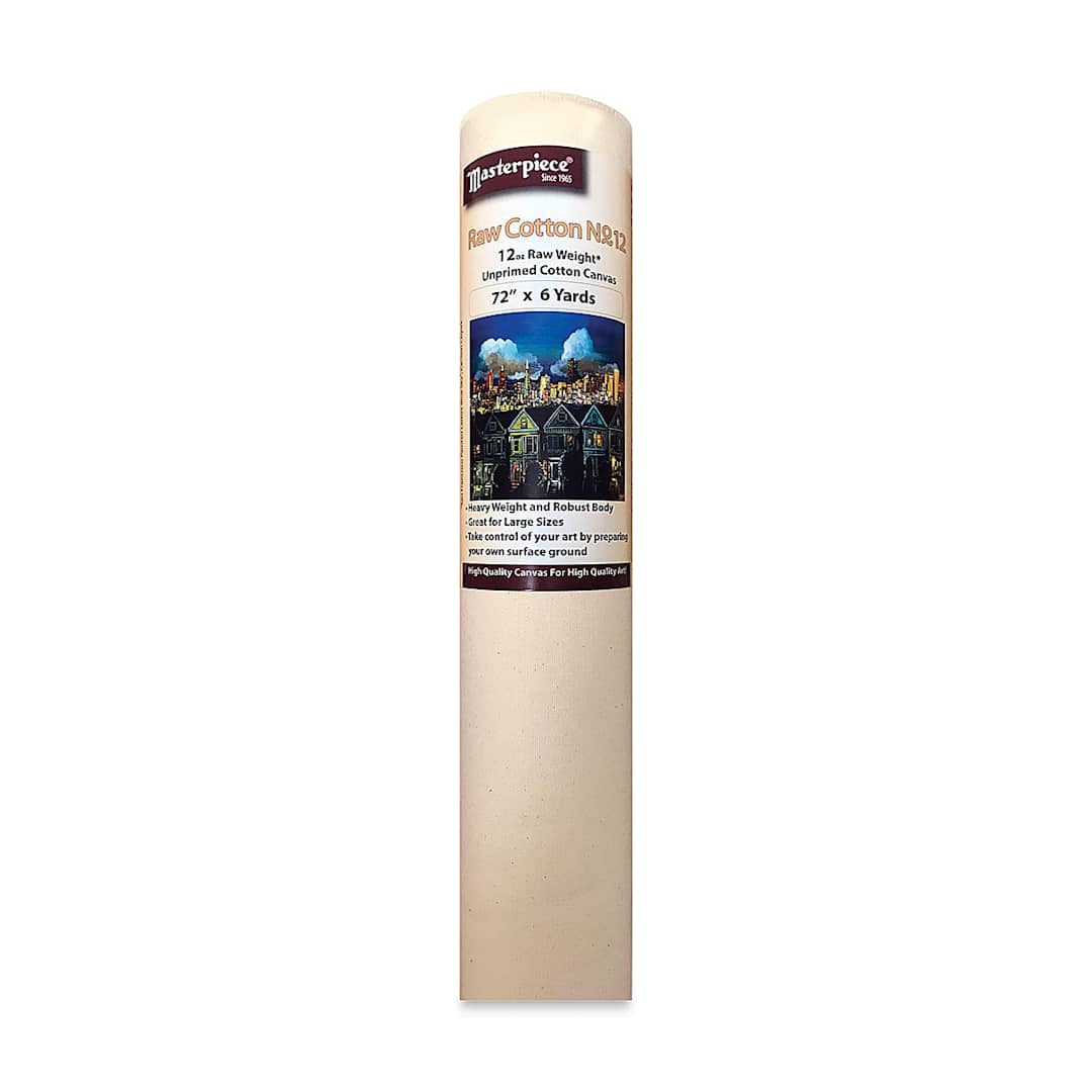 Open in modal - Masterpiece No. 12 Unprimed Cotton Canvas Roll - 72" x 6 yds