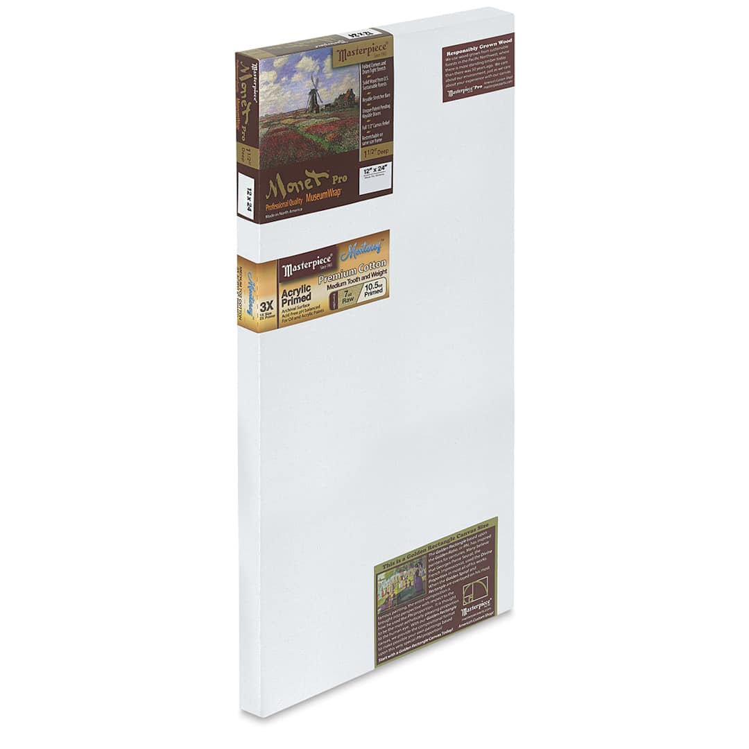 Open in modal - Masterpiece Monet Pro Monterey Cotton Canvas - 12" x 24", 1-1/2" Profile