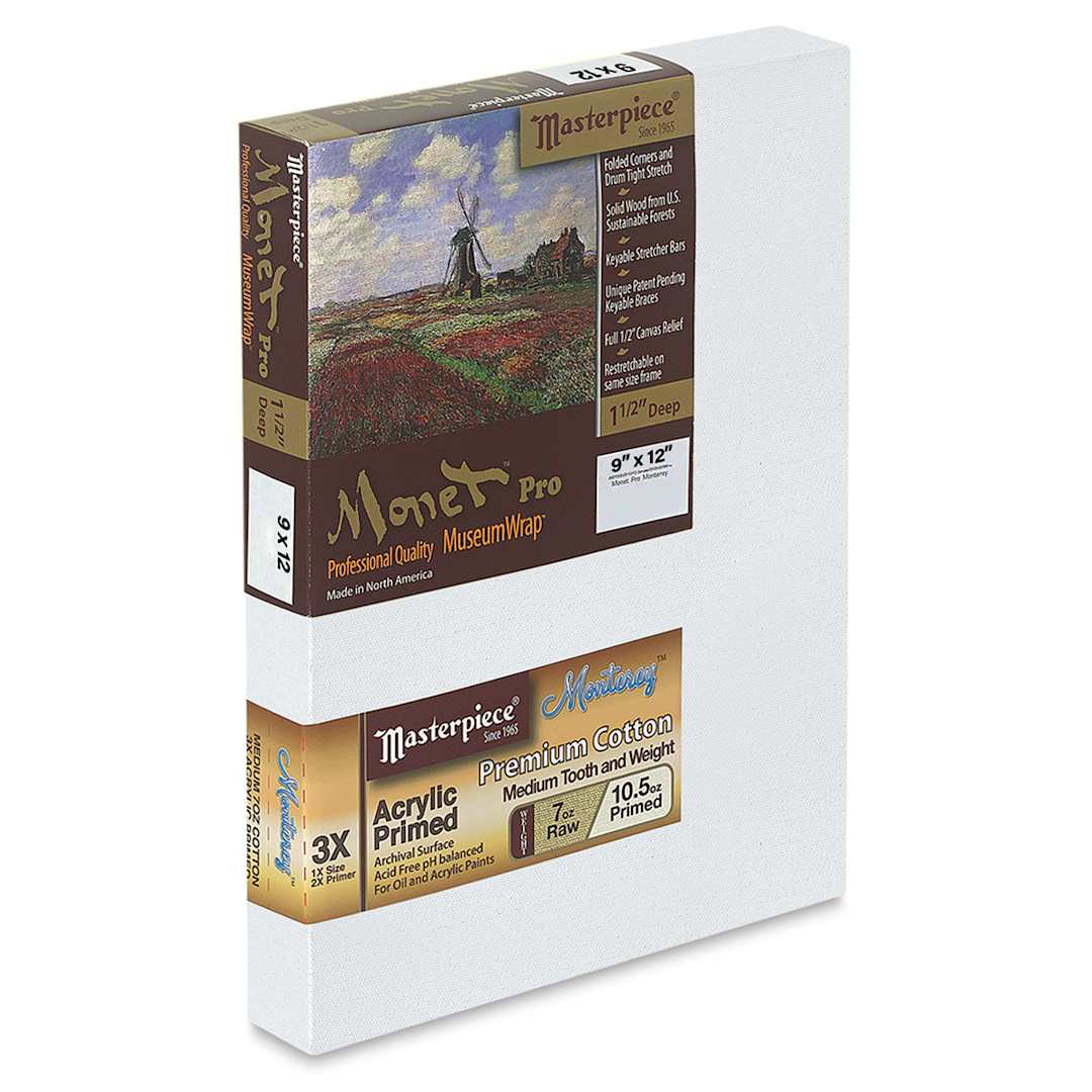 Open in modal - Masterpiece Monet Pro Monterey Cotton Canvas - 9" x 12", 1-1/2" Profile