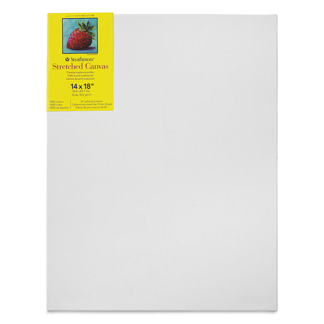 Open in modal - Strathmore 300 Series Stretched Cotton Canvas - 3/4" Profile, 14" x 18"