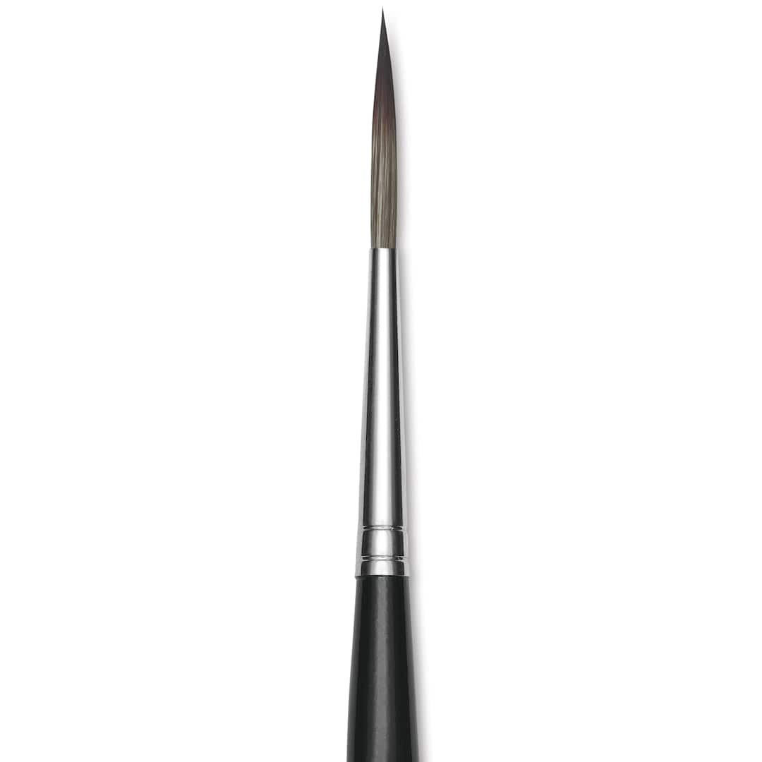 Open in modal - Da Vinci Casaneo Synthetic Squirrel Watercolor Brush - Rigger, Size 8, Short Handle, Synthetic, close-up