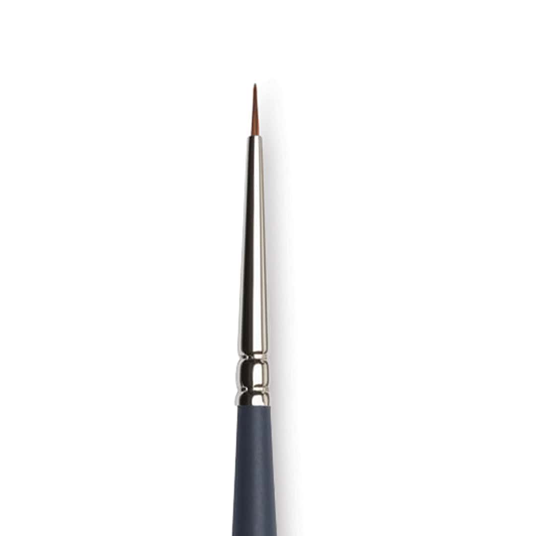 Open in modal - Winsor & Newton Professional Watercolor Synthetic Sable Brush - Round, Size 3/0, Short Handle (close-up)