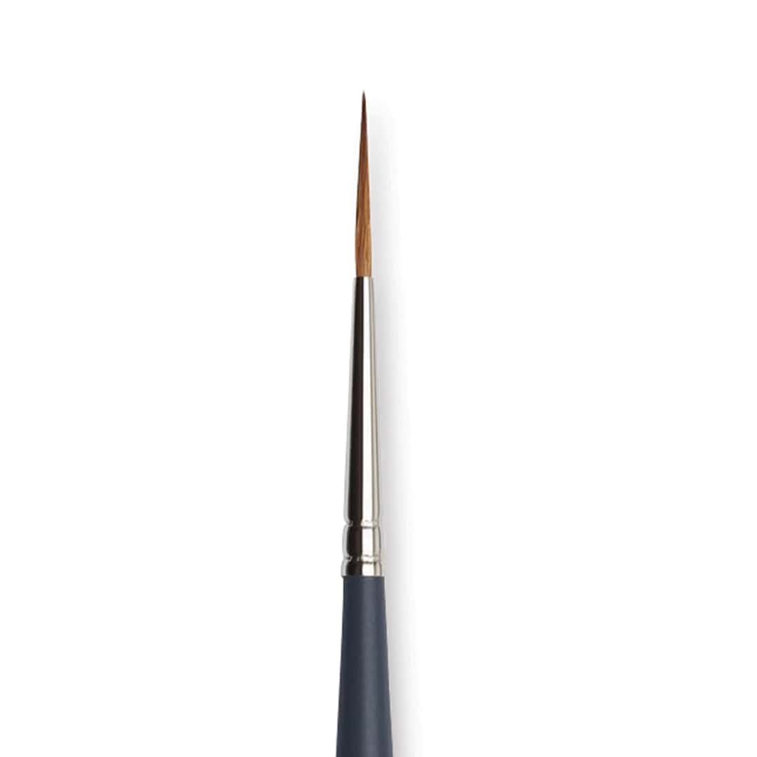 Open in modal - Winsor & Newton Professional Watercolor Synthetic Sable Brush - Rigger, Size 1, Short Handle (close-up)