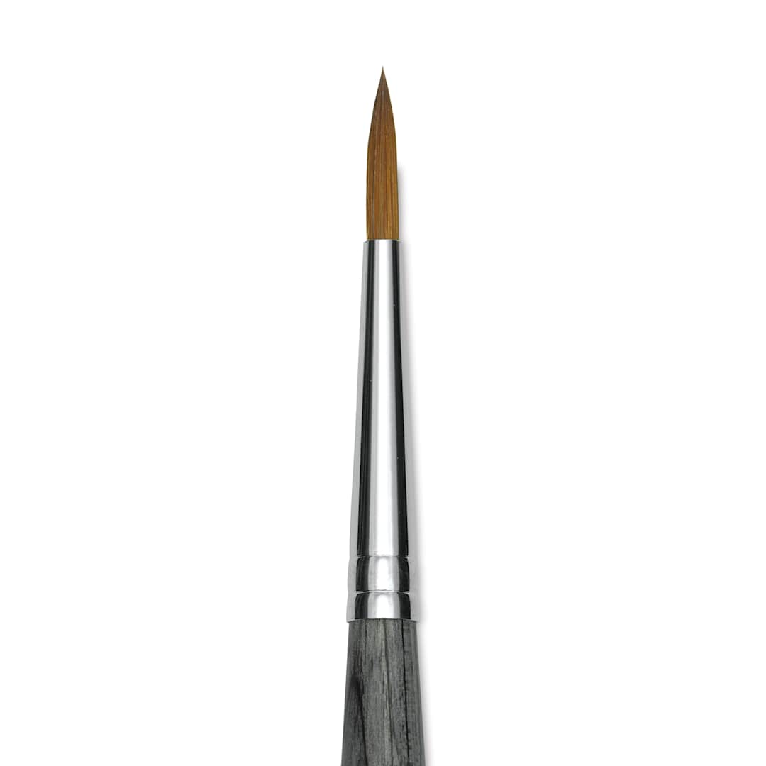 Open in modal - Da Vinci Colineo Synthetic Kolinsky Sable Brush - Round, Size 4, Short Handle (close-up)