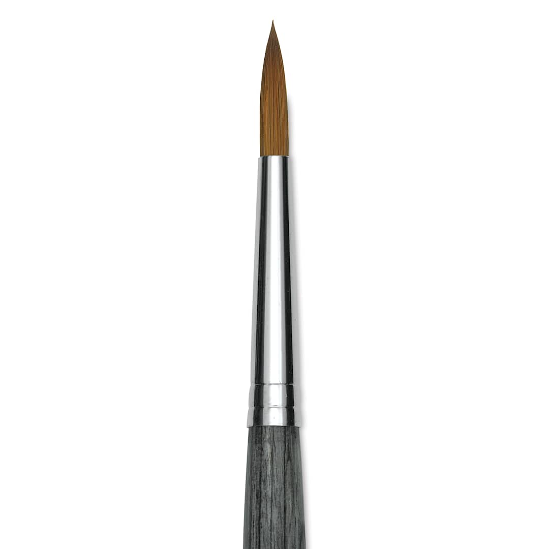 Open in modal - Da Vinci Colineo Synthetic Kolinsky Sable Brush - Round, Size 6, Short Handle (close-up)
