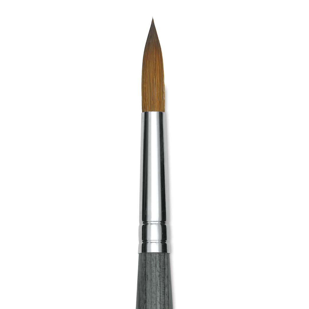 Open in modal - Da Vinci Colineo Synthetic Kolinsky Sable Brush - Round, Size 12, Short Handle (close-up)