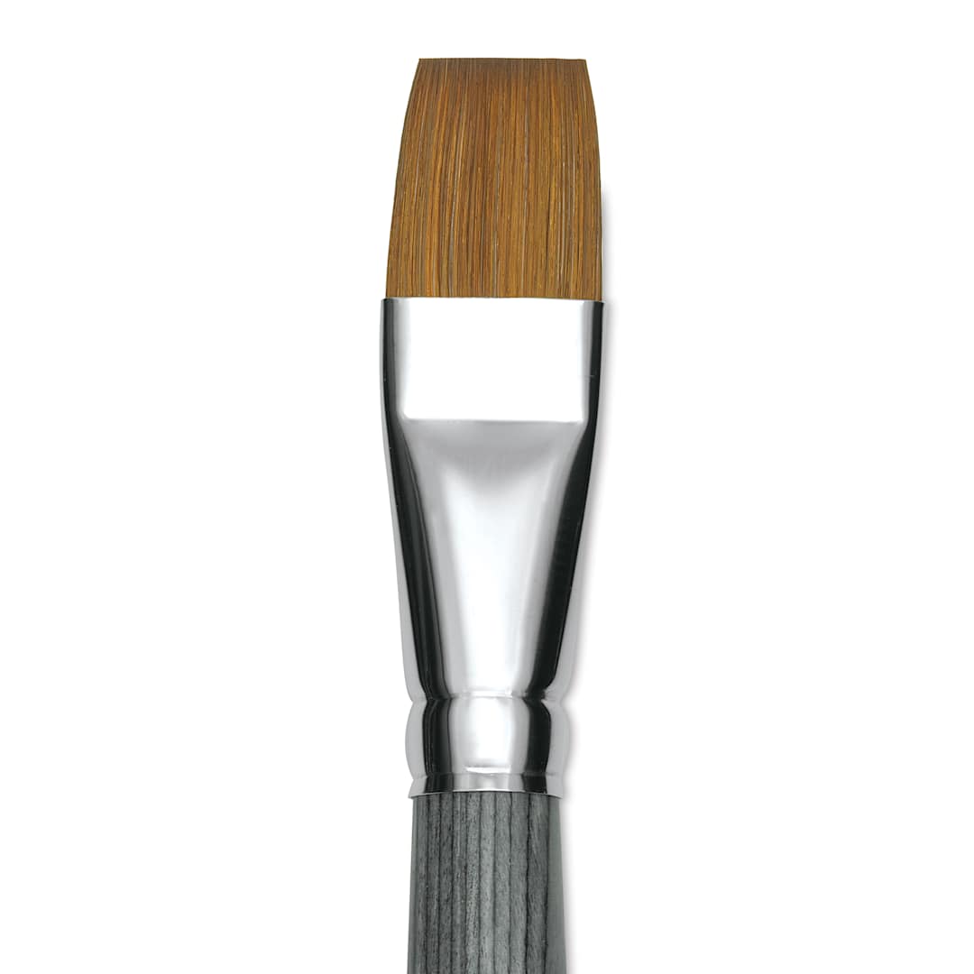 Open in modal - Da Vinci Colineo Synthetic Kolinsky Sable Brush - Flat, Size 20, Short Handle (close-up)