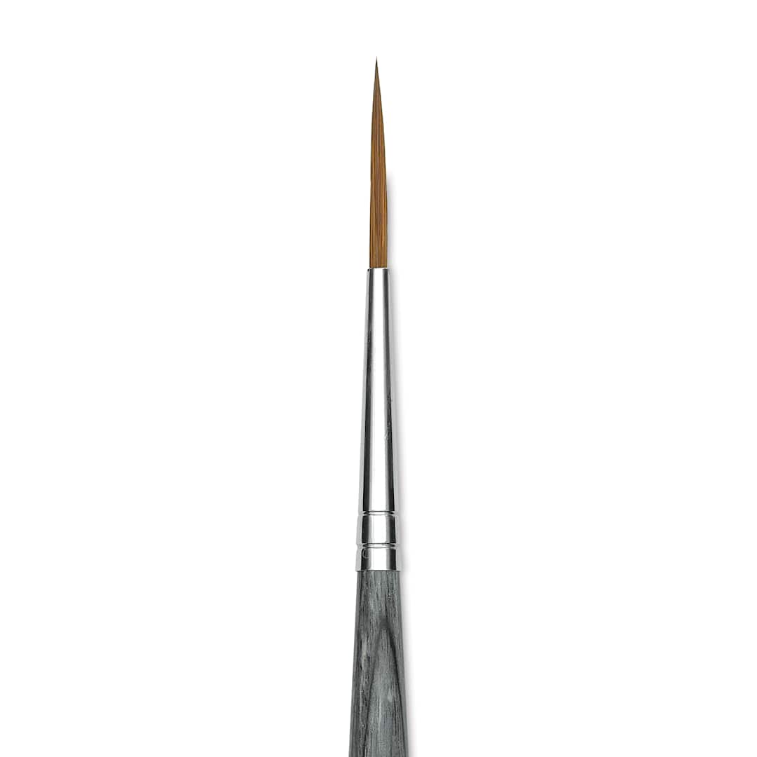 Open in modal - Da Vinci Colineo Synthetic Kolinsky Sable Brush - Rigger, Size 4, Short Handle (close-up)