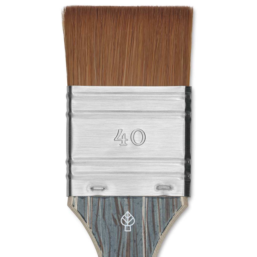 Open in modal - Da Vinci Colineo Synthetic Kolinsky Sable Brush - Mottler, Size 40, Short Handle, close-up