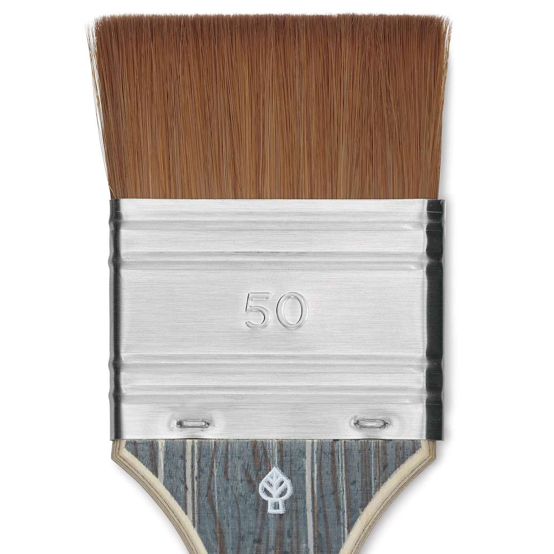 Open in modal - Da Vinci Colineo Synthetic Kolinsky Sable Brush - Mottler, Size 50, Short Handle, close-up