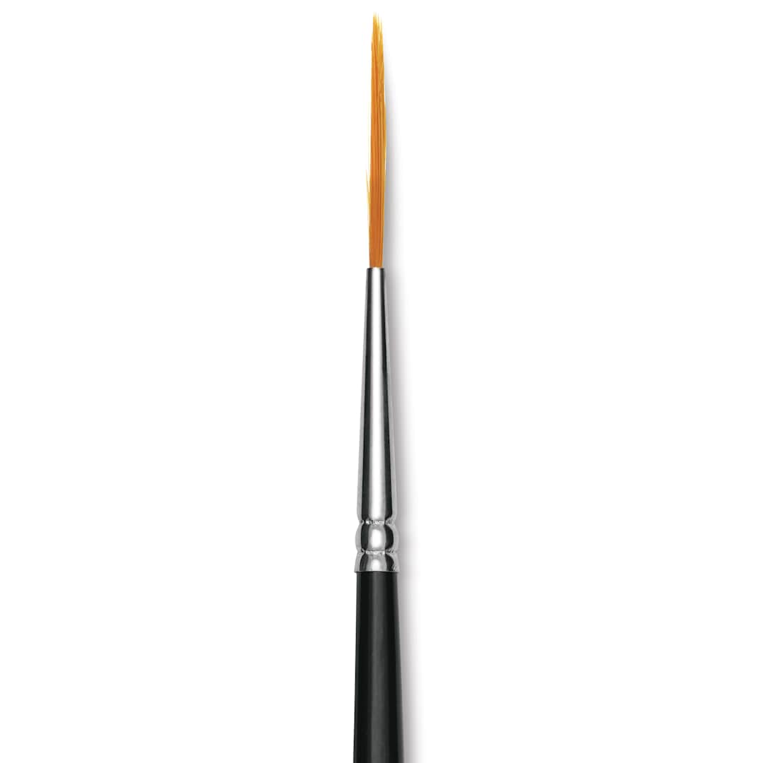 Open in modal - Utrecht Synthetic Sablette Brush - Short Handle, Rigger, Size 0, close-up
