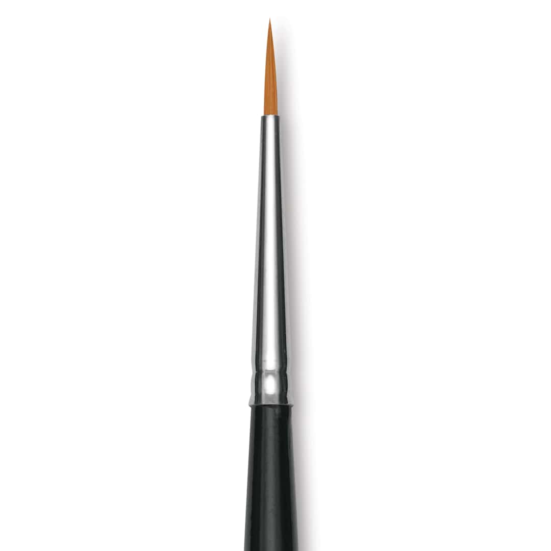 Open in modal - Utrecht Synthetic Sablette Brush - Long Handle, Round, Size 2, close-up