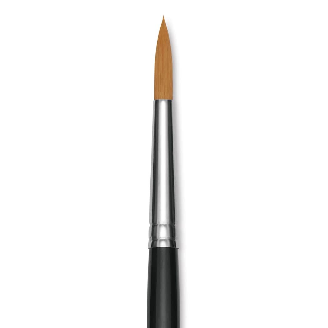Open in modal - Utrecht Synthetic Sablette Brush - Long Handle, Round, Size 16, close-up