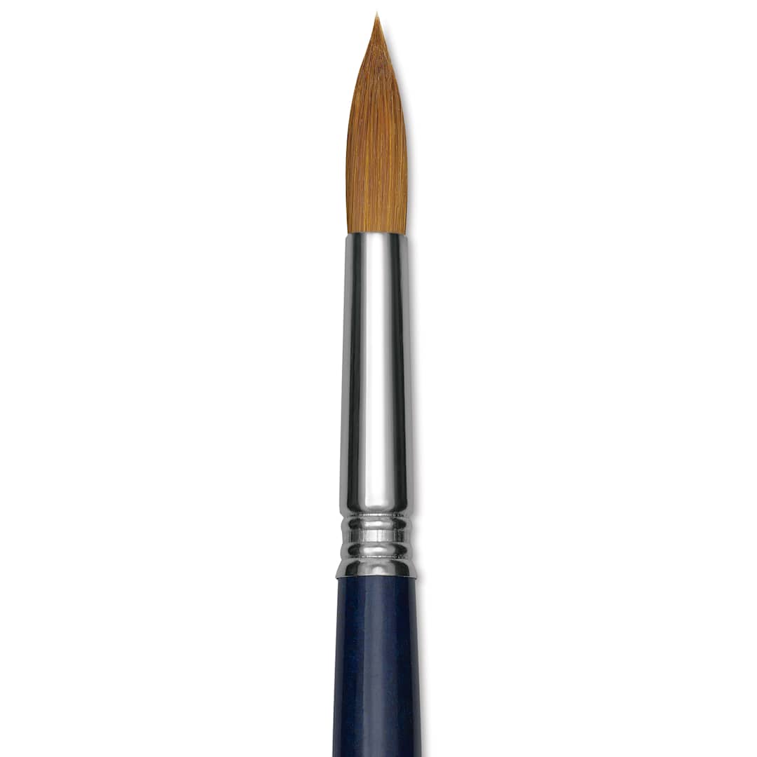 Open in modal - Escoda Chronos Brush - Short Handle, Round, Size 14, close-up