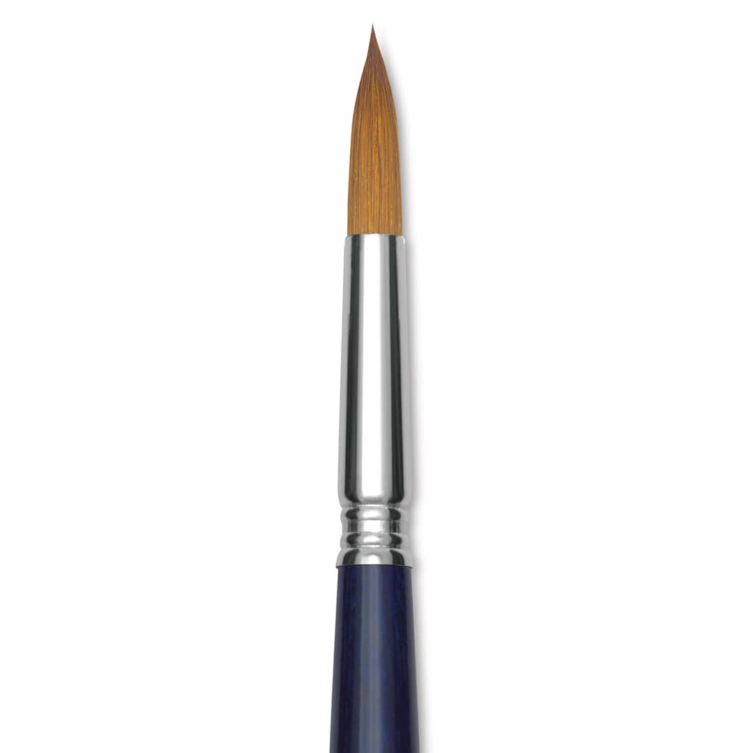 Open in modal - Escoda Chronos Brush - Long Handle, Round, Size 14, close-up