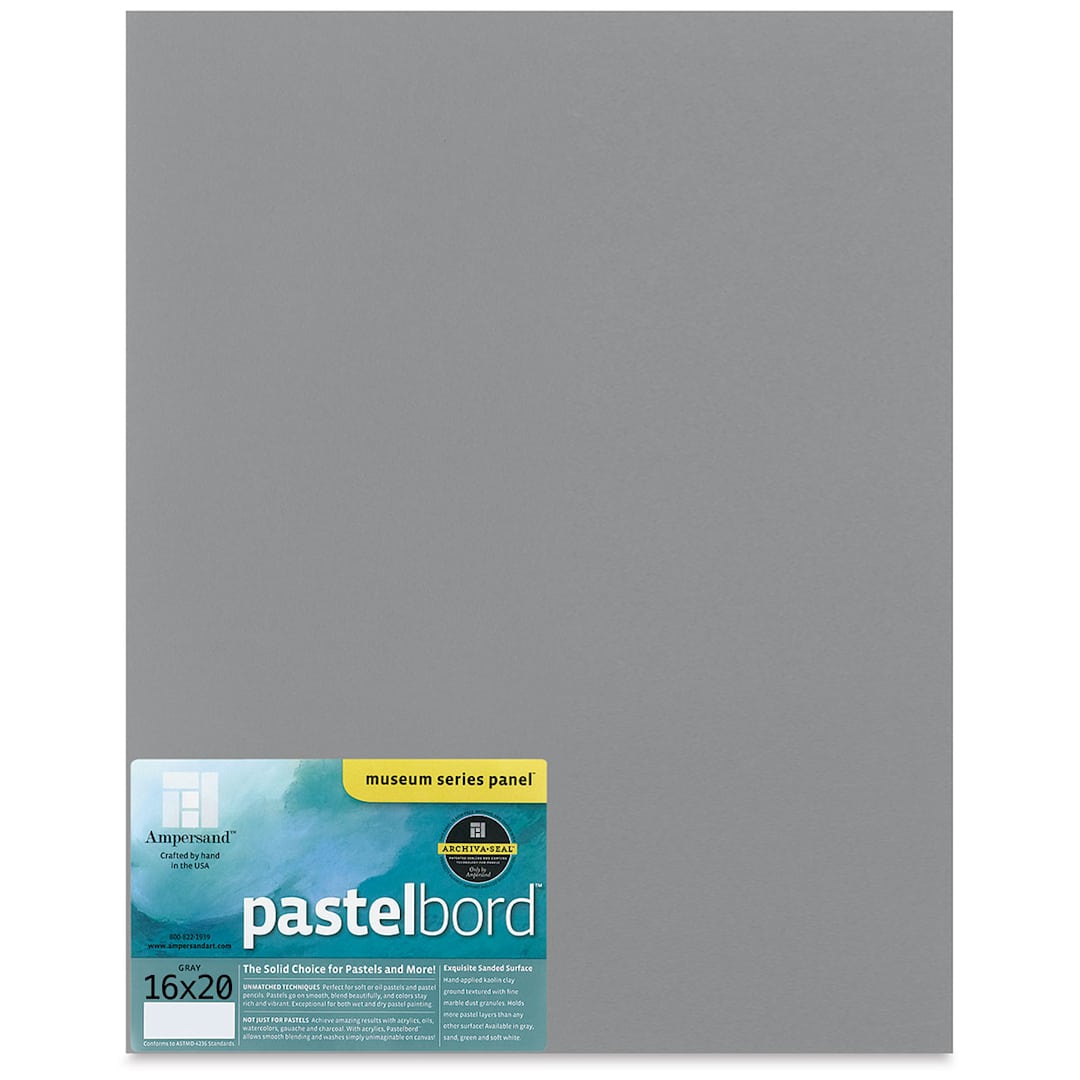 Open in modal - Ampersand Pastelbord Panel - 16" x 20", 1/8" Profile, Gray