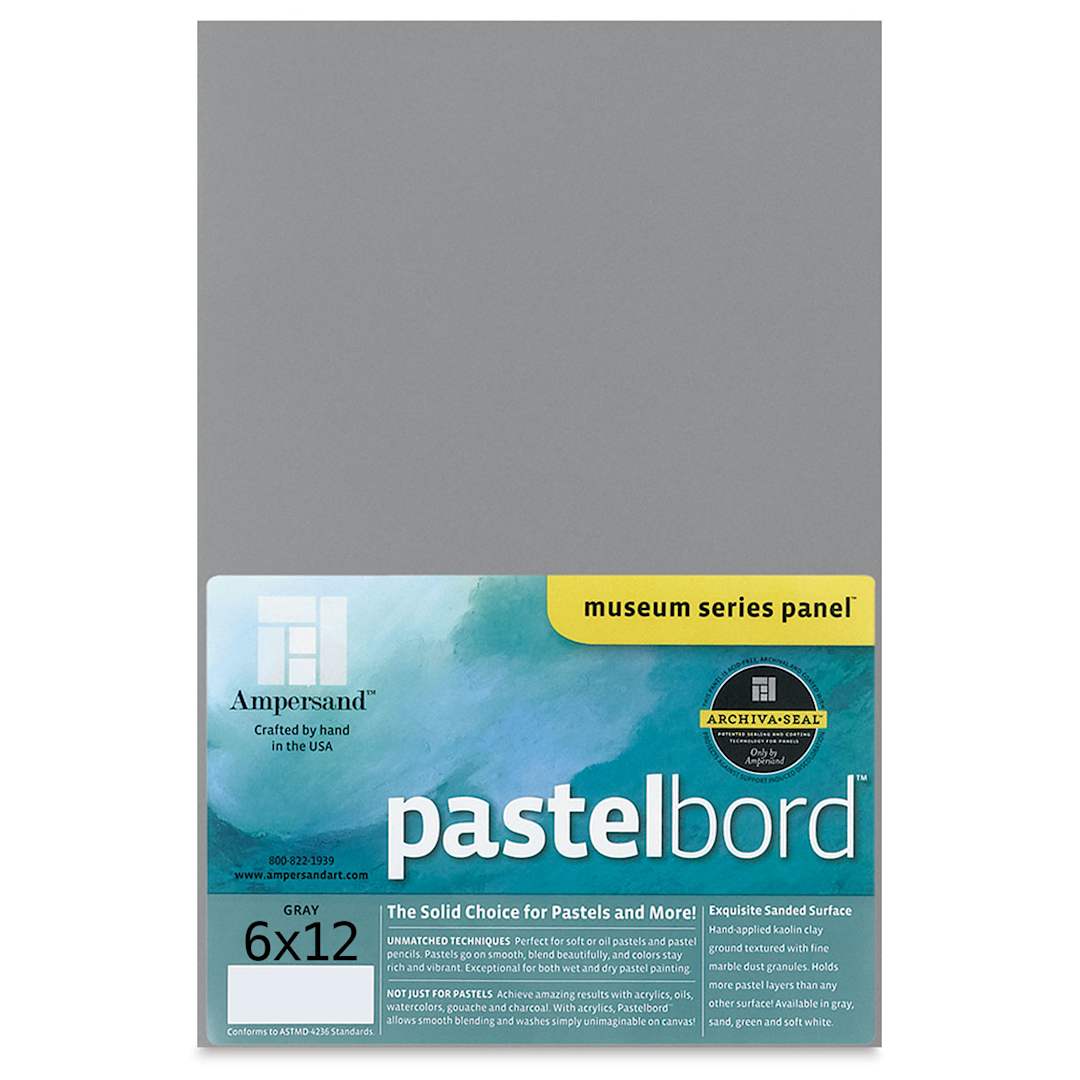 Open in modal - Ampersand Pastelbord Panel - 6" x 12", 1/8" Profile, Gray