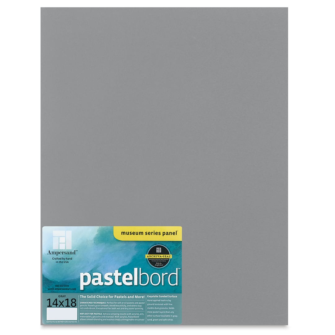 Open in modal - Ampersand Pastelbord Panel - 14" x 18", 1/8" Profile, Gray
