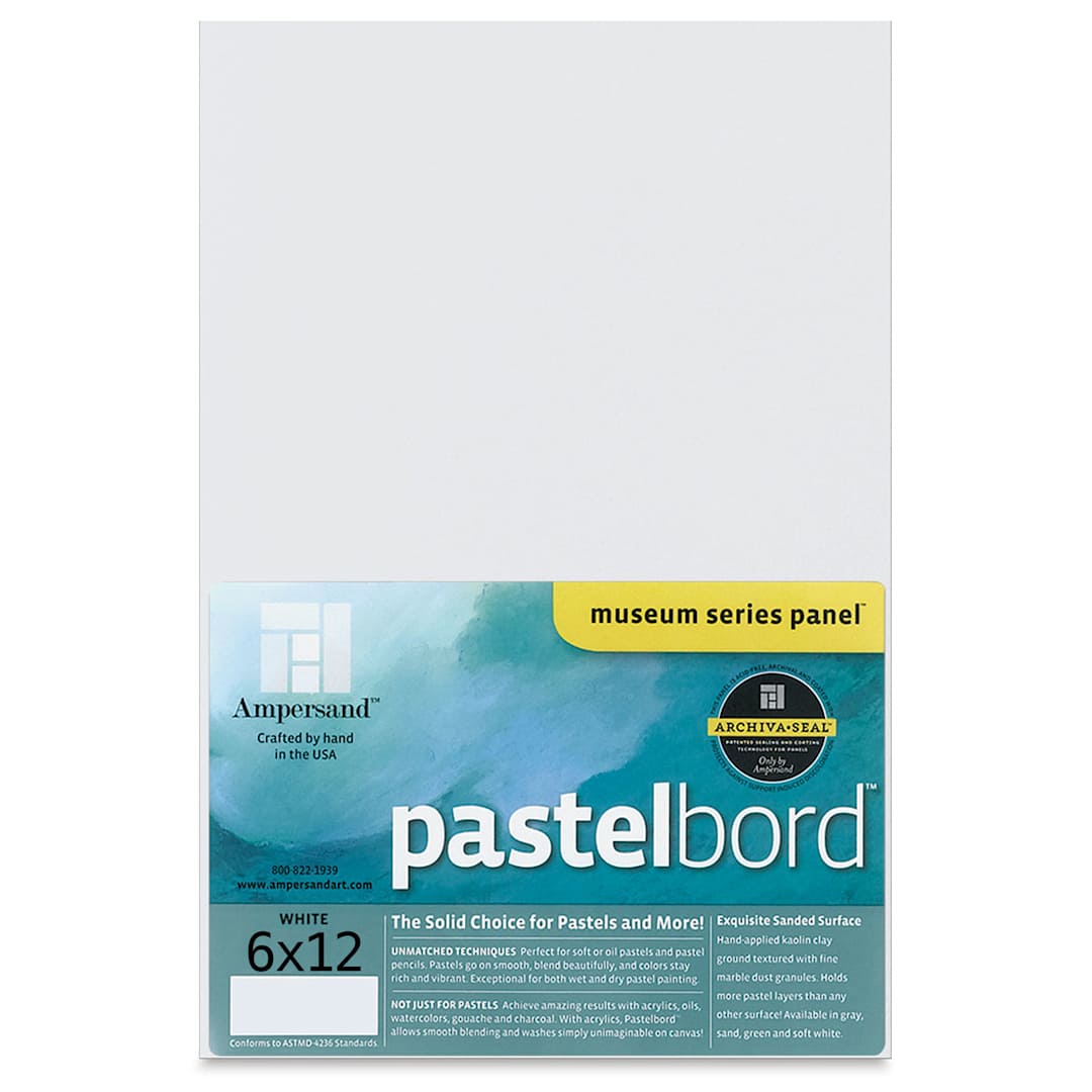 Open in modal - Ampersand Pastelbord Panel - 6" x 12",  1/8" Profile, White