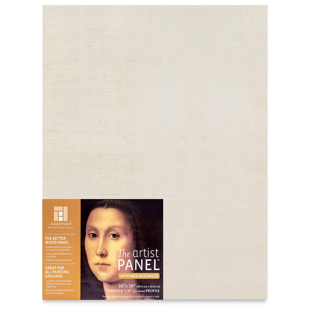 Open in modal - Ampersand Value Series Artist Wood Panel - 16" x 20", 7/8" Cradle
