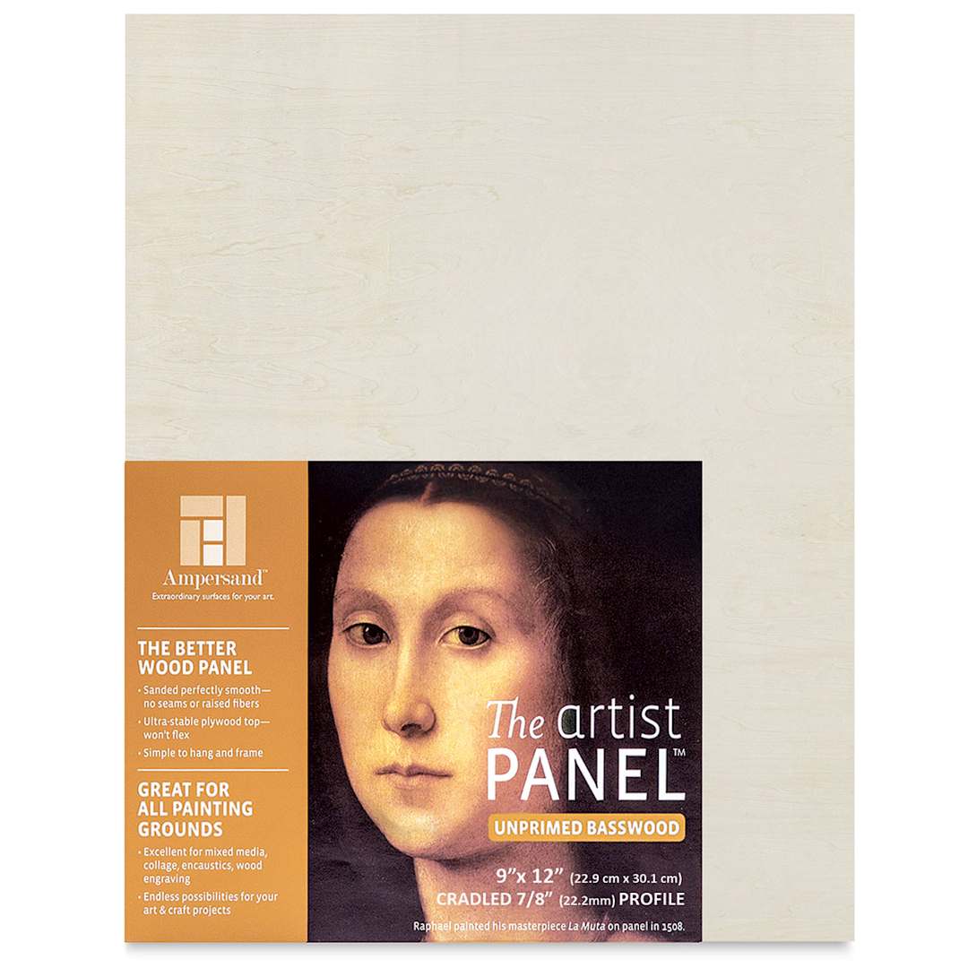 Open in modal - Ampersand Value Series Artist Wood Panel - 9" x 12", 7/8" Cradle