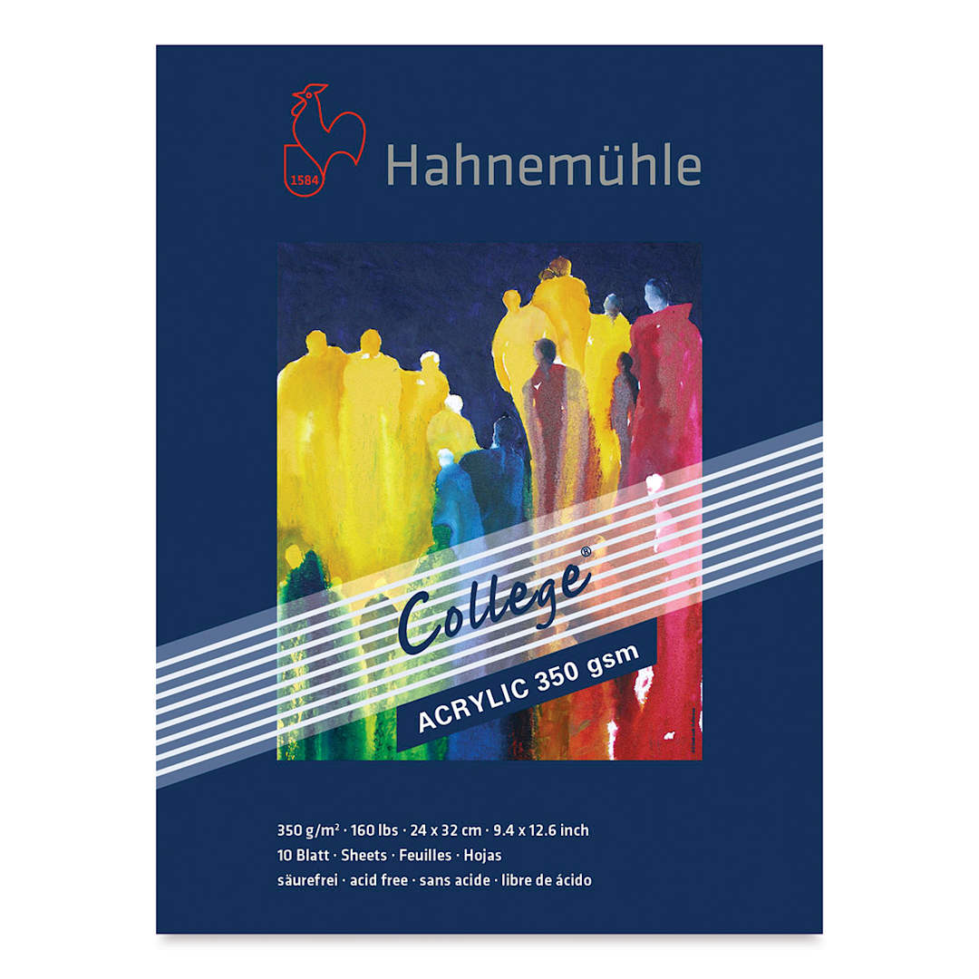 Open in modal - Hahnemühle College Acrylic Block - 9" x 12-1/2", 10 Sheets