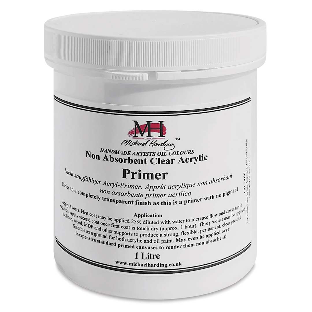 Open in modal - Michael Harding Non-Absorbent Acrylic Primer - Clear, 500 ml, Jar