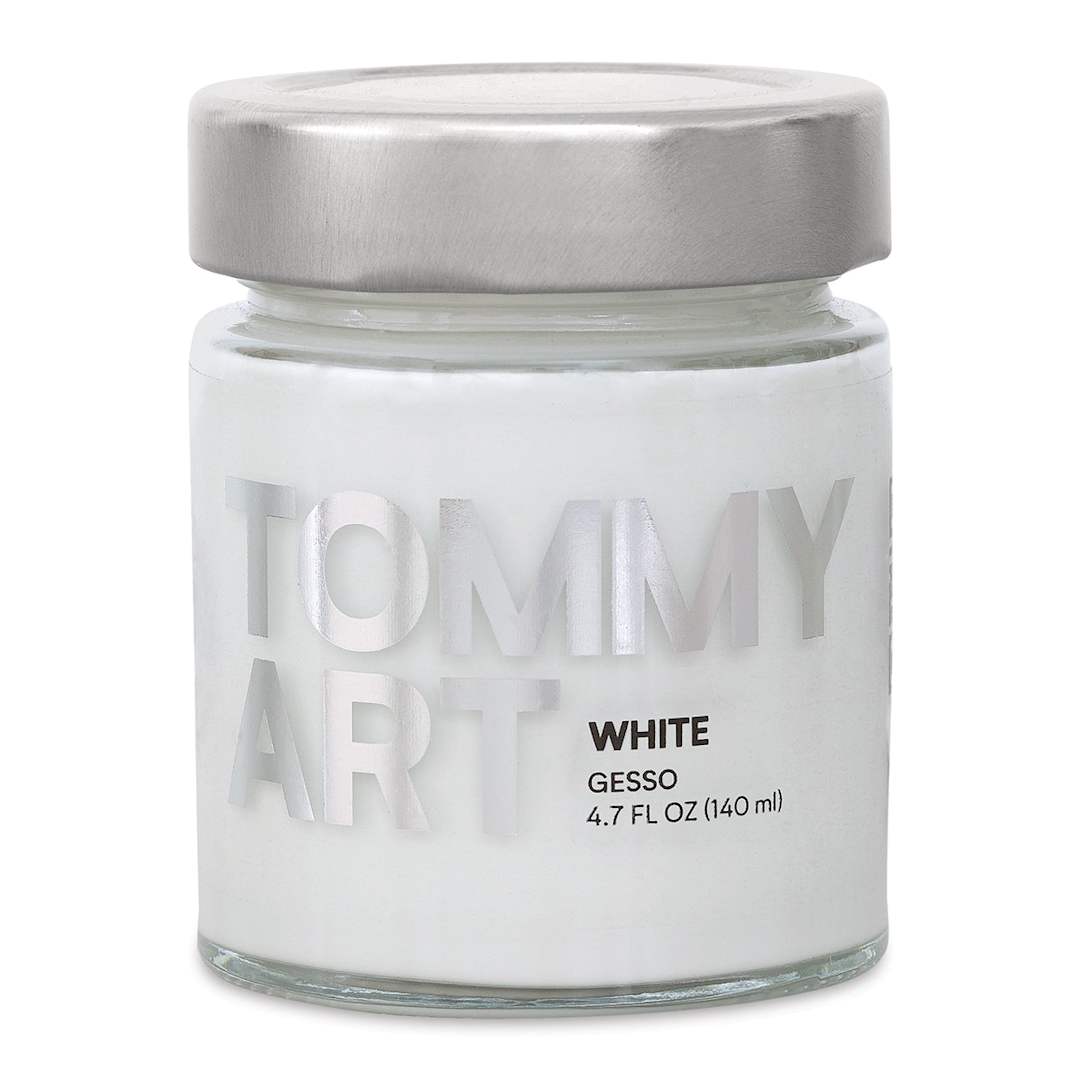 Open in modal - Tommy Art Gessoes - Front of 140 ml Jar of White Gesso