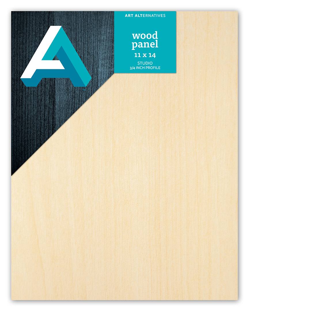 Open in modal - Art Alternatives Classic Wood Panel, Studio, .75 in Profile, 11 in x 14 in