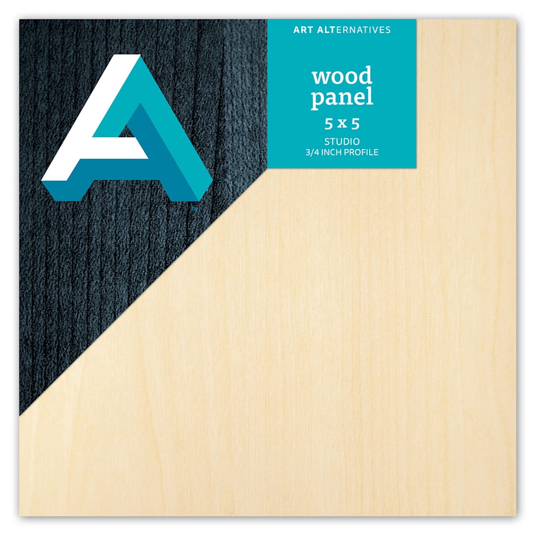Open in modal - Art Alternatives Classic Wood Panel, Studio, .75 in Profile, 5 in x 5 in