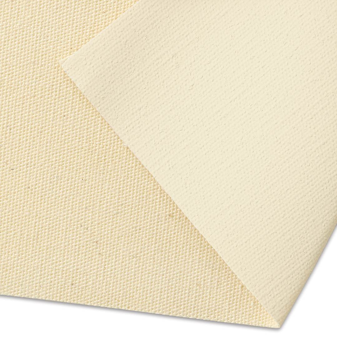 Open in modal - Artfix Oil Primed Cotton Canvas by the Yard - 85" x 1 yd, close-up of canvas