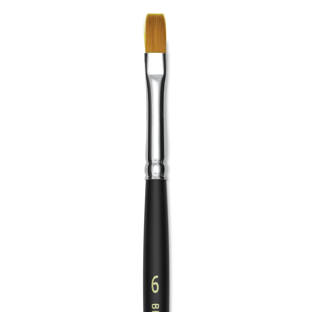 Open in modal - Blick Masterstroke Golden Taklon Brush - Shader, Short Handle, Size 6 (close-up)