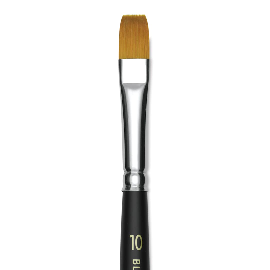 Open in modal - Blick Masterstroke Golden Taklon Brush - Shader, Short Handle, Size 10 (close-up)