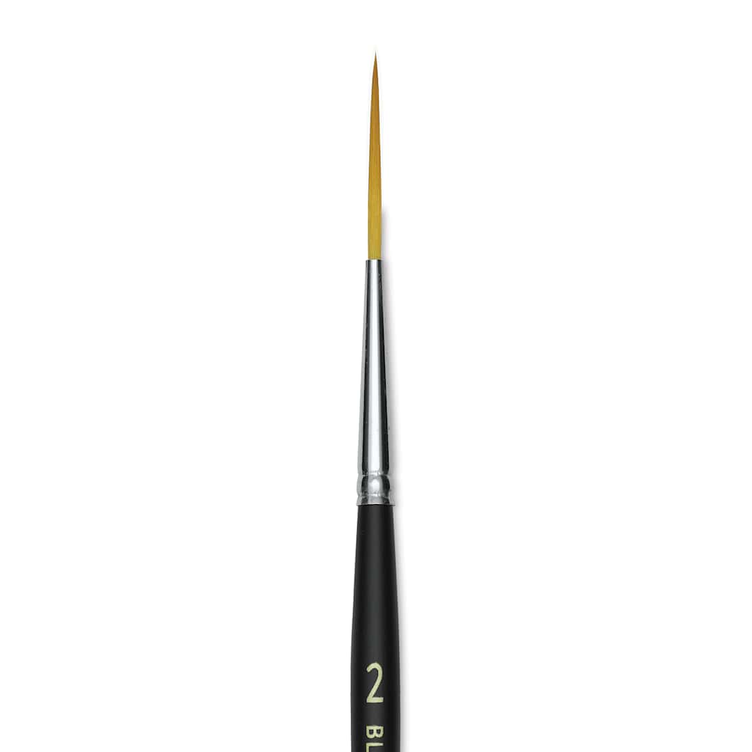 Open in modal - Blick Masterstroke Golden Taklon Brush - Script Liner, Short Handle, Size 2 (close-up)
