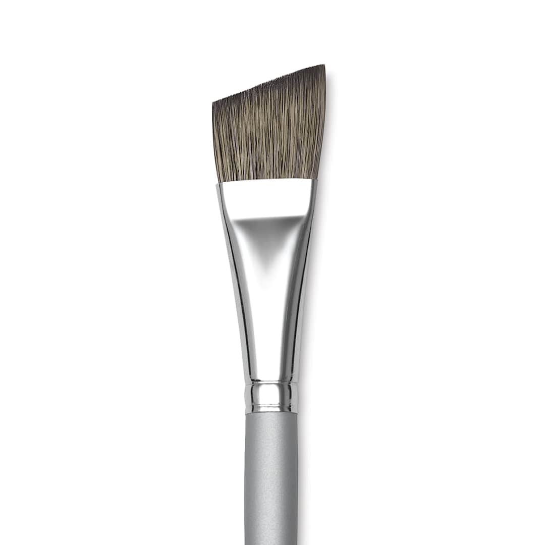 Open in modal - Dynasty Faux Squirrel Brush - Angular, Short Handle, 3/4"
