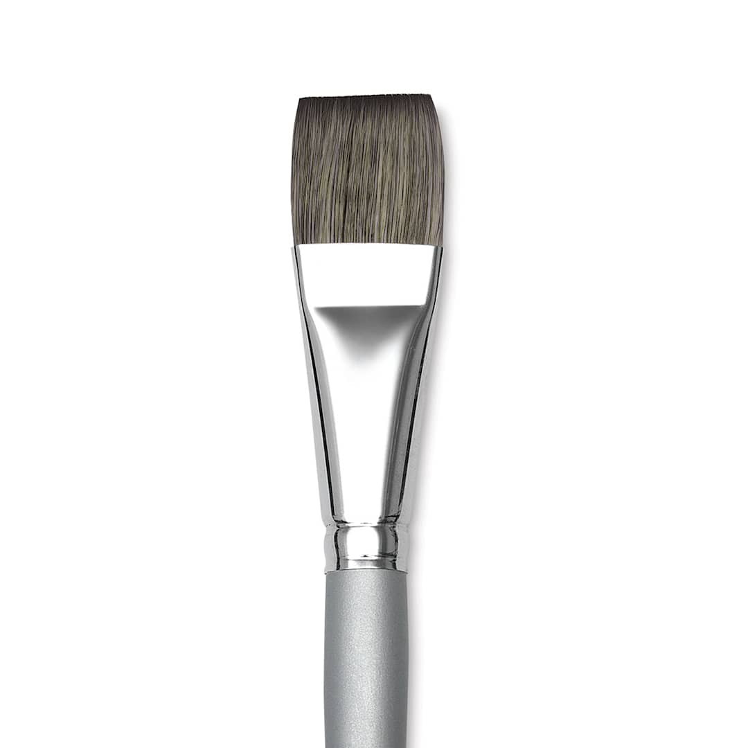 Open in modal - Dynasty Faux Squirrel Brush - Flat, Short Handle, 1"