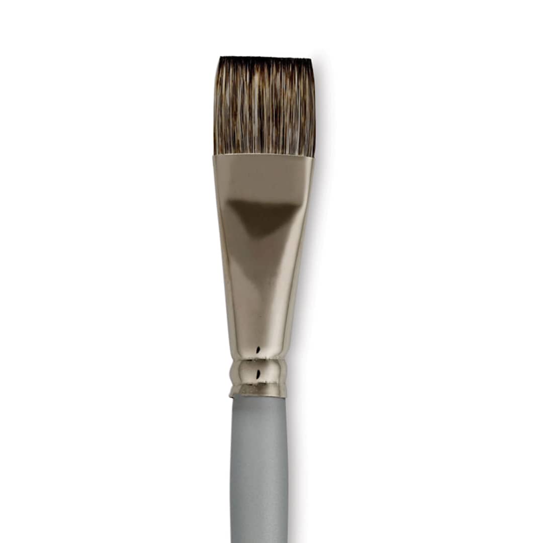 Open in modal - Dynasty Faux Squirrel Brush - Flat, Short Handle, 3/4"
