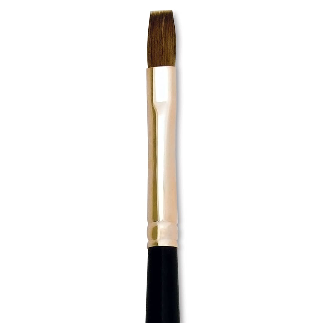 Open in modal - Silver Brush Renaissance Red Sable Brush - Bright, Short Handle, Size 6 close up
