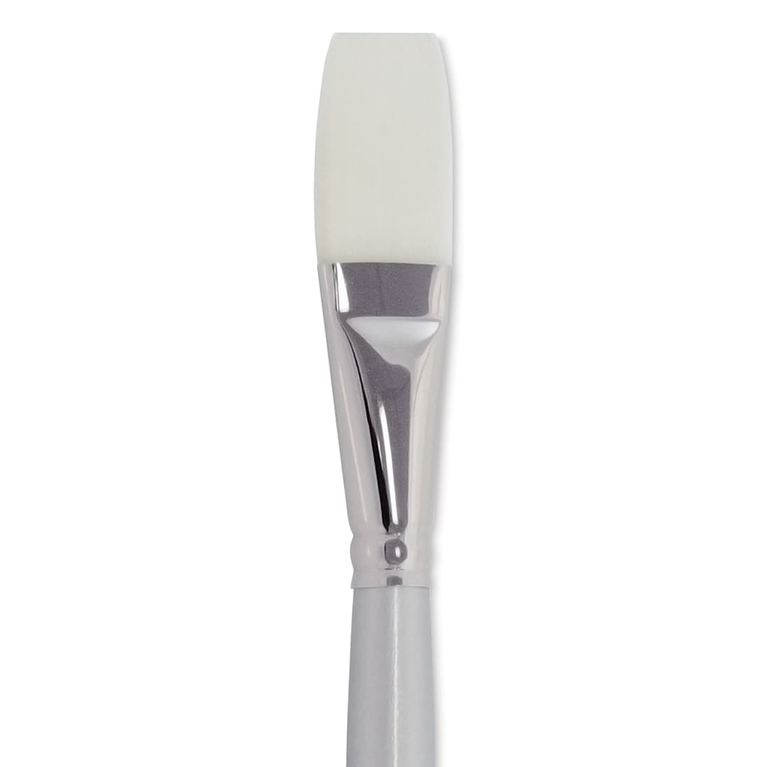 Open in modal - Silver Brush Silverwhite Synthetic Brush - Stroke, Short Handle, 3/4" close up
