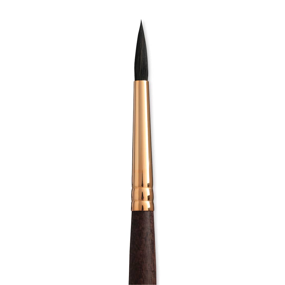 Open in modal - Princeton Neptune Synthetic Squirrel Brush - Round, Short Handle, Size 6 close up