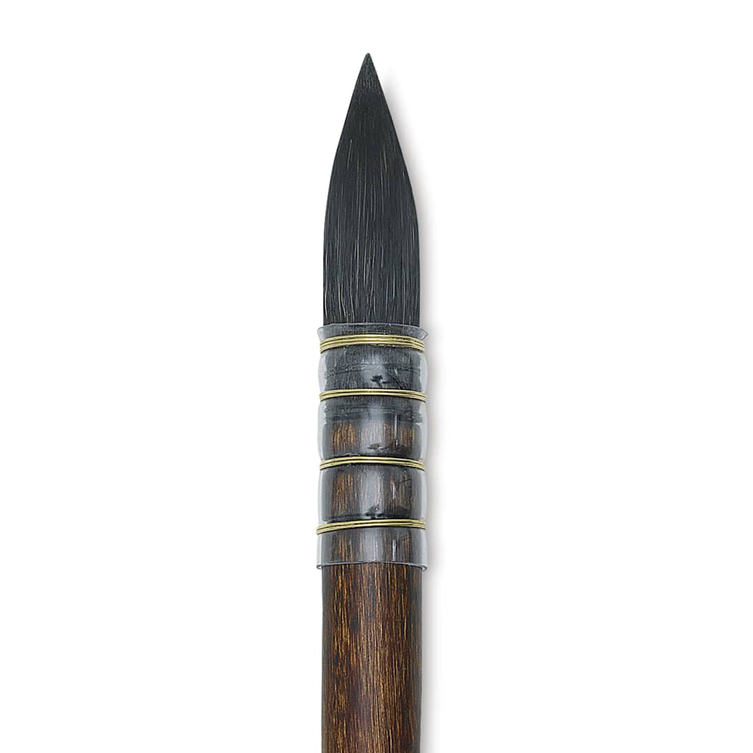 Open in modal - Princeton Neptune Synthetic Squirrel Brush - Quill, Short Handle, Size 8