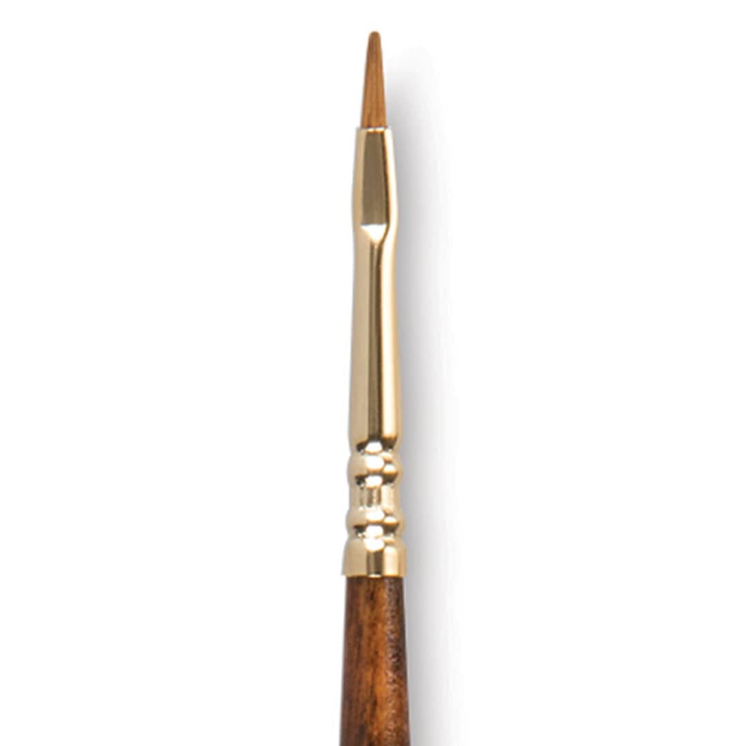 Open in modal - Escoda Reserva Kolinsky-Tajmyr Sable Brush - Bright, Short Handle, Size 1 (close-up)