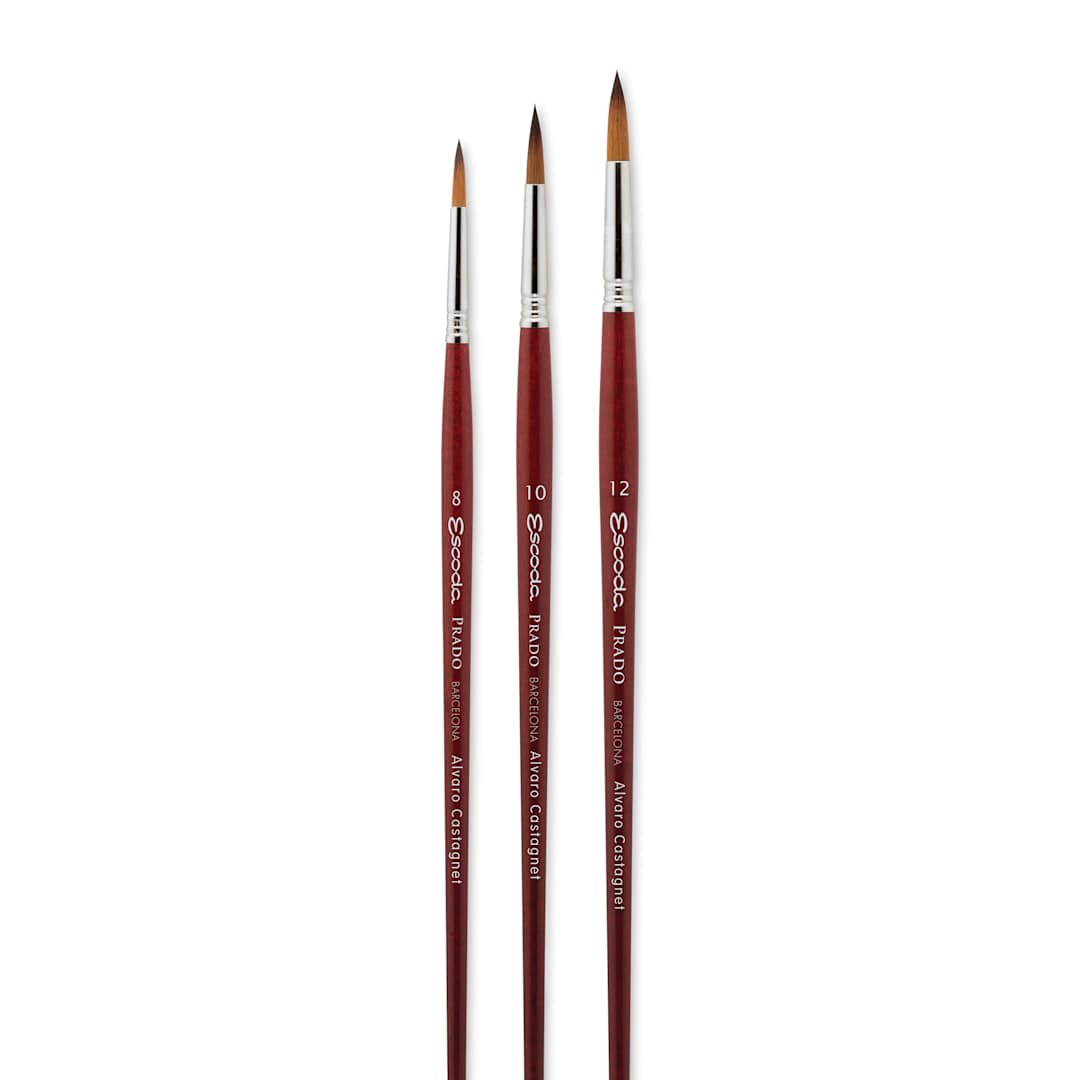Open in modal - Escoda Signature Brush Set - Alvaro Castagnet, brushes out of packaging