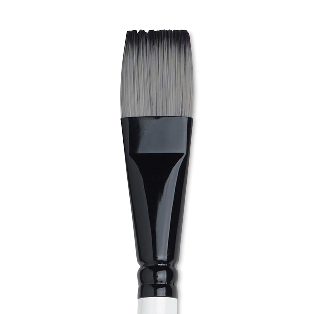 Open in modal - Winsor & Newton Artists’ Acrylic Brush - One Stroke, Short Handle, 3/4"