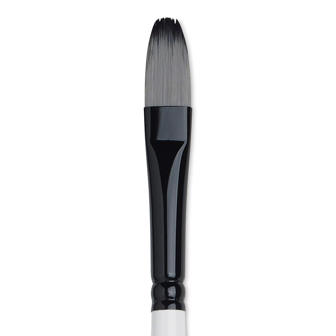 Open in modal - Winsor & Newton Artists’ Acrylic Brush - Filbert, Long Handle, Size 10